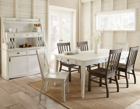 Cayla 7-Piece Dining Set(Table & 6 Chairs) - SET | CY400TW | CY400SK(4) | CY400SW(2)