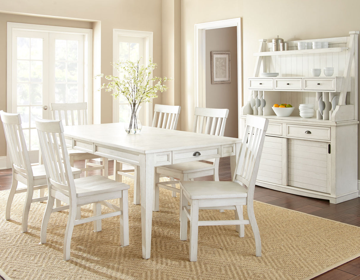 Cayla 7-Piece Dining Set(Table & 6 Chairs) - SET | CY400TW | CY400SK(4) | CY400SW(2)