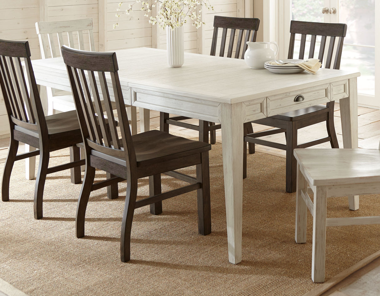 Cayla 7-Piece Dining Set(Table & 6 Chairs) - SET | CY400TW | CY400SK(4) | CY400SW(2)