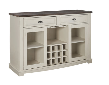 Cayla Server, Dark Oak & White - CY400SVKW