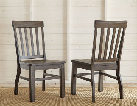 Cayla Side Chair, Dark Oak, Set of 2 - CY400SK