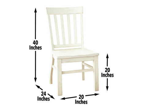 Cayla Side Chair, White, Set of 2 - CY400SW