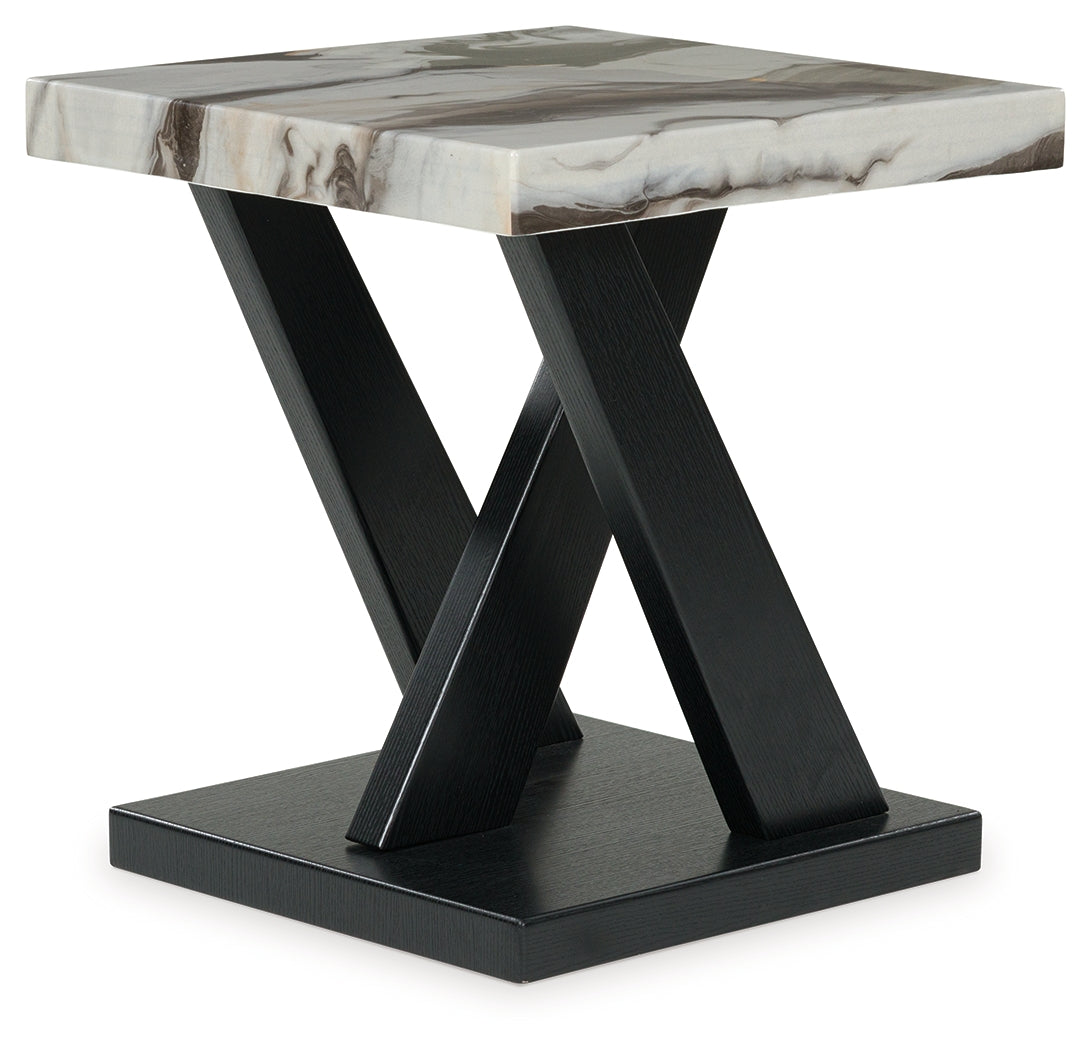 Cendill Dark Brown/White/Black Table (Set of 3) - T403-13