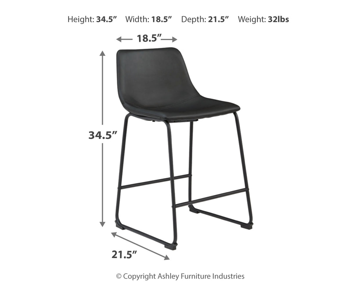 Centiar Counter Height Dining Table and 2 Barstools in Two-tone - PKG008107