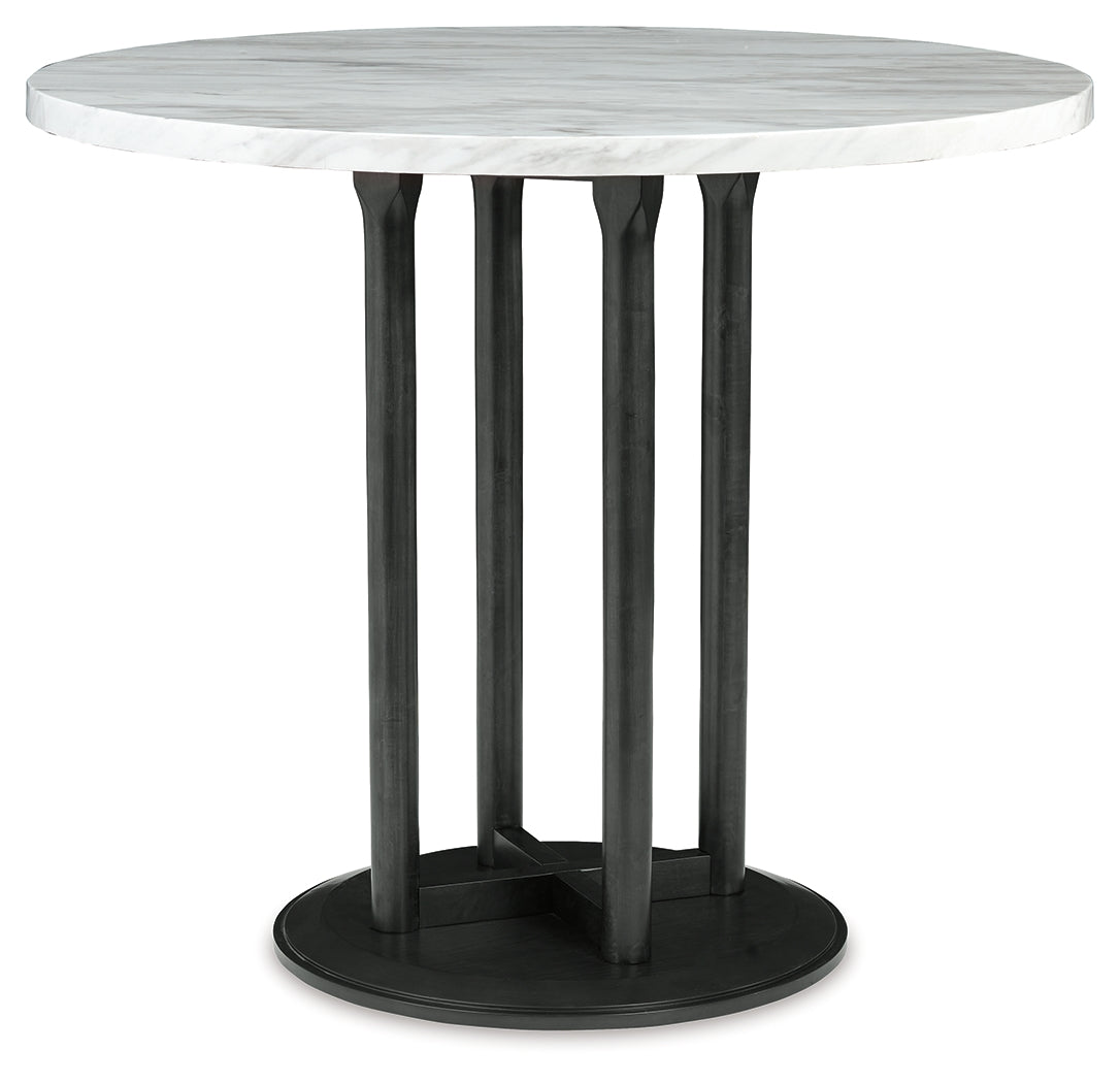 Centiar Counter Height Dining Table and 2 Barstools in Two-tone - PKG008107