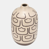 Cer, 10"h Decoractive Vase, Irish Cream from Sagebrook Home - Luna Furniture