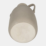 Cer, 10"h Eared Vase, Gray from Sagebrook Home - Luna Furniture