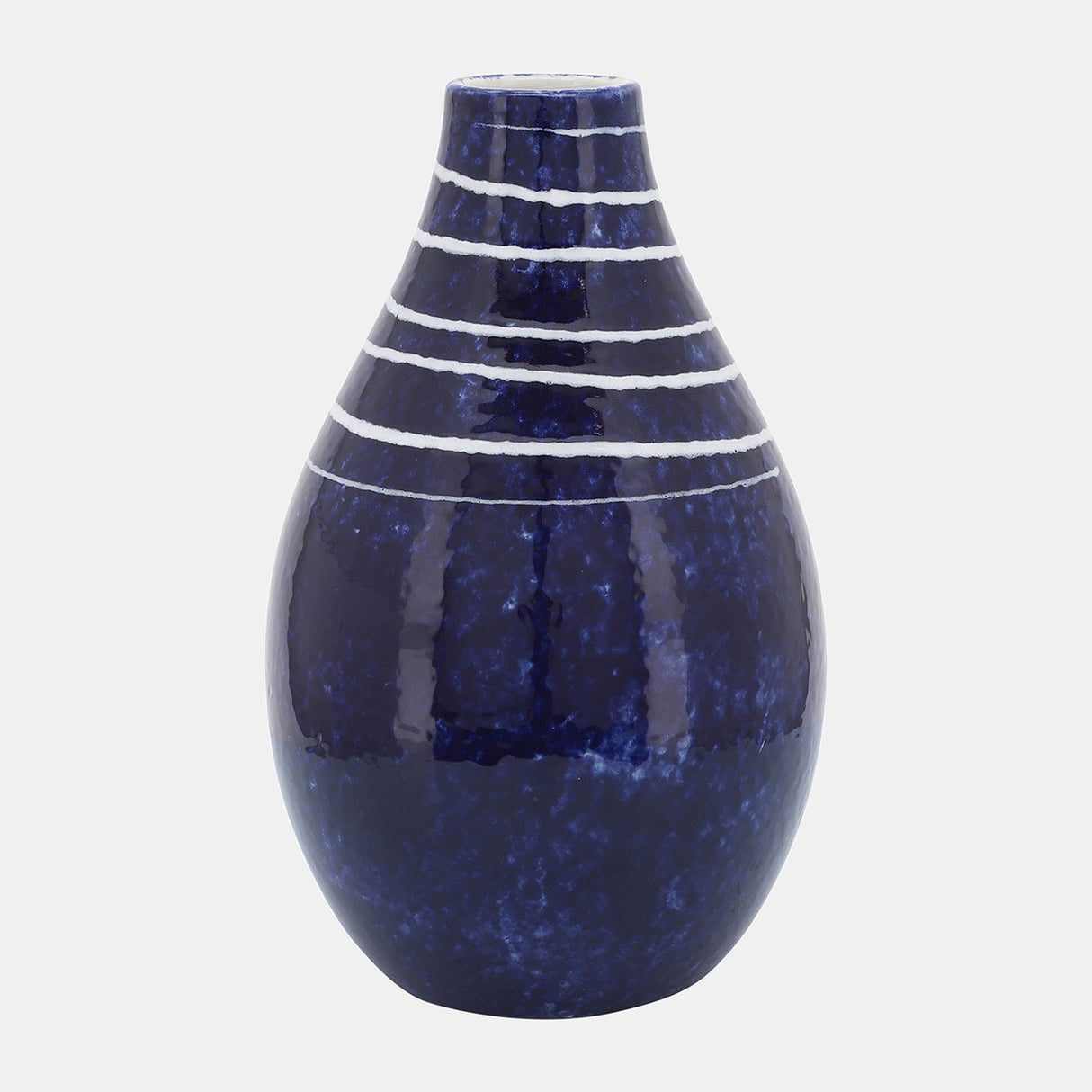 Cer, 10"h Primeval Vase, Blue from Sagebrook Home - Luna Furniture