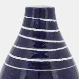 Cer, 10"h Primeval Vase, Blue from Sagebrook Home - Luna Furniture