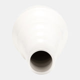 Cer,11",ring Pattern Vase,white from Sagebrook Home - Luna Furniture