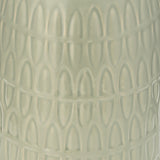 Cer, 12"h Carved Vase, Cucumber from Sagebrook Home - Luna Furniture