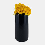 Cer, 12"h Grooved Vase, Navy Blue from Sagebrook Home - Luna Furniture