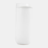 Cer, 12"l Half Circle Vase, White from Sagebrook Home - Luna Furniture