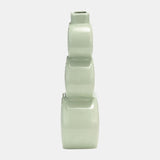 Cer, 12" Stacked Circles Vase, Cucumber from Sagebrook Home - Luna Furniture