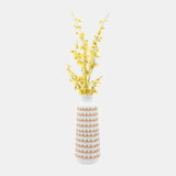 Cer, 16" Aztec Vase, Ivory from Sagebrook Home - Luna Furniture