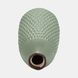 Cer, 16"h Dimpled Vase, Green from Sagebrook Home - Luna Furniture