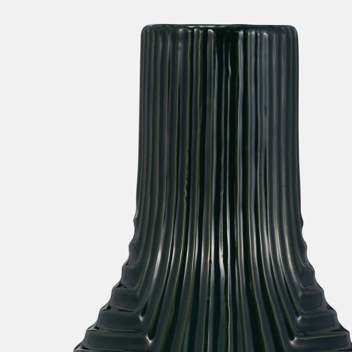 Cer, 16" Tribal Vase, Forest Green from Sagebrook Home - Luna Furniture