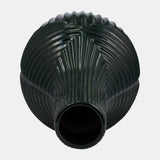 Cer, 16" Tribal Vase, Forest Green from Sagebrook Home - Luna Furniture