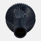 Cer, 16" Tribal Vase, Navy Blue from Sagebrook Home - Luna Furniture