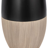 Cer, 17"h 2-tone Vase, Creme/black from Sagebrook Home - Luna Furniture