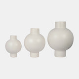 Cer, 18"h Bubble Vase, Creme from Sagebrook Home - Luna Furniture