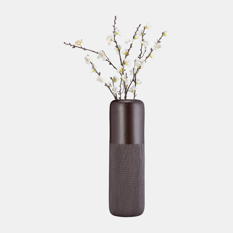 Cer, 18"h Grooved Vase, Java from Sagebrook Home - Luna Furniture