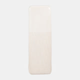 Cer, 18" Squared Grooved Vase, Ivory from Sagebrook Home - Luna Furniture