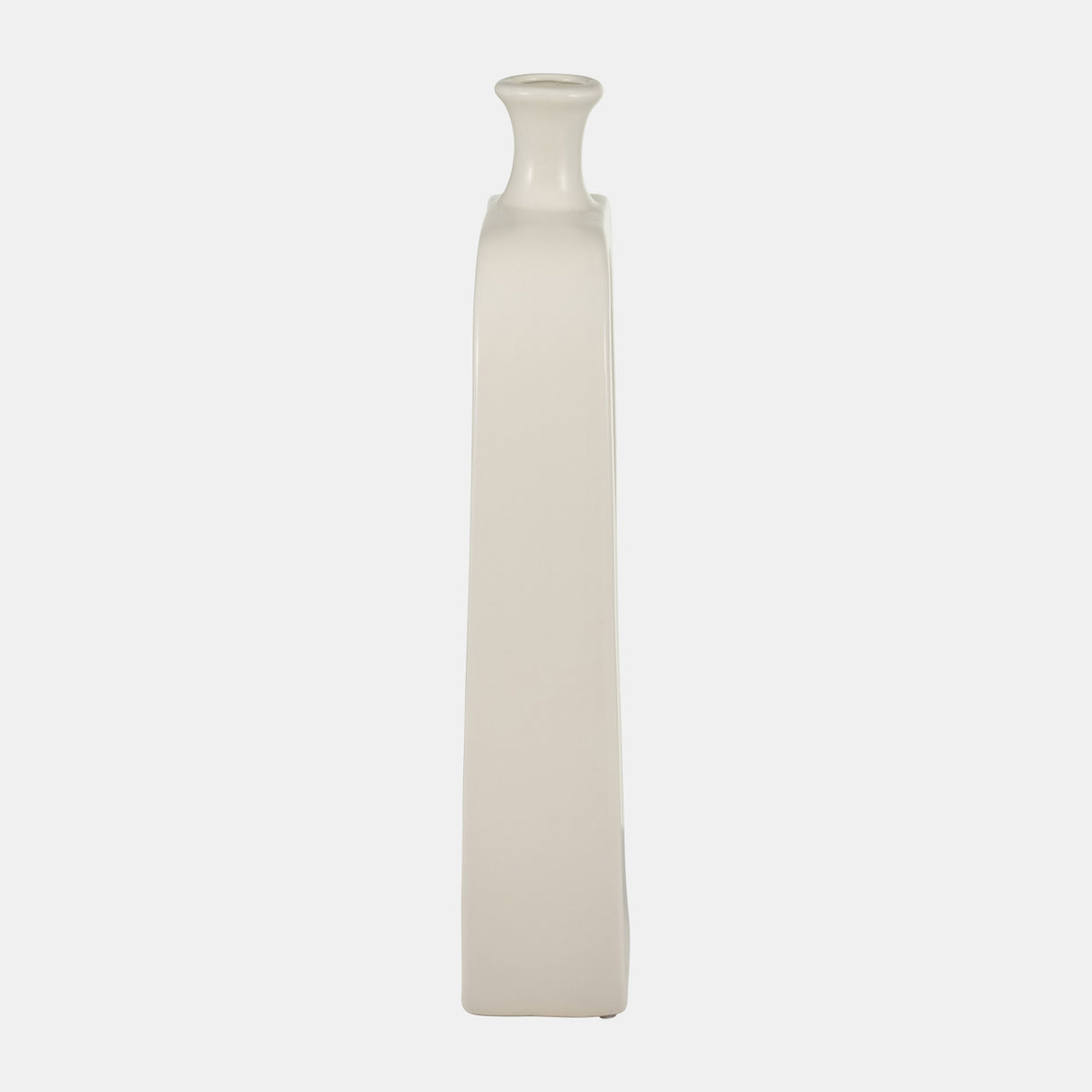 Cer, 18" Vase W/cut-out, Cream from Sagebrook Home - Luna Furniture