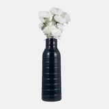 Cer, 20"h Tribal Vase, Navy Blue from Sagebrook Home - Luna Furniture