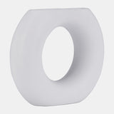 Cer, 5" Donut Vase, White from Sagebrook Home - Luna Furniture