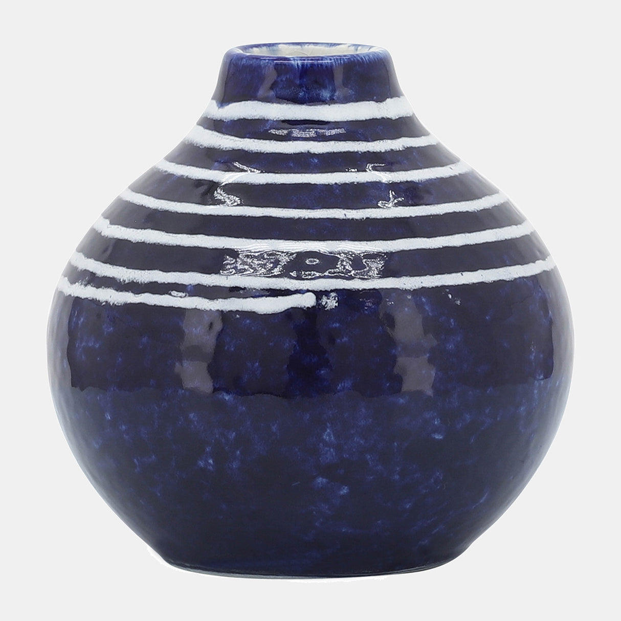 Cer, 5"h Primeval Vase, Blue from Sagebrook Home - Luna Furniture