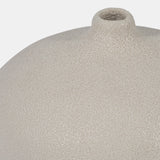 Cer, 5" Round Volcanic Vase, Cotton from Sagebrook Home - Luna Furniture