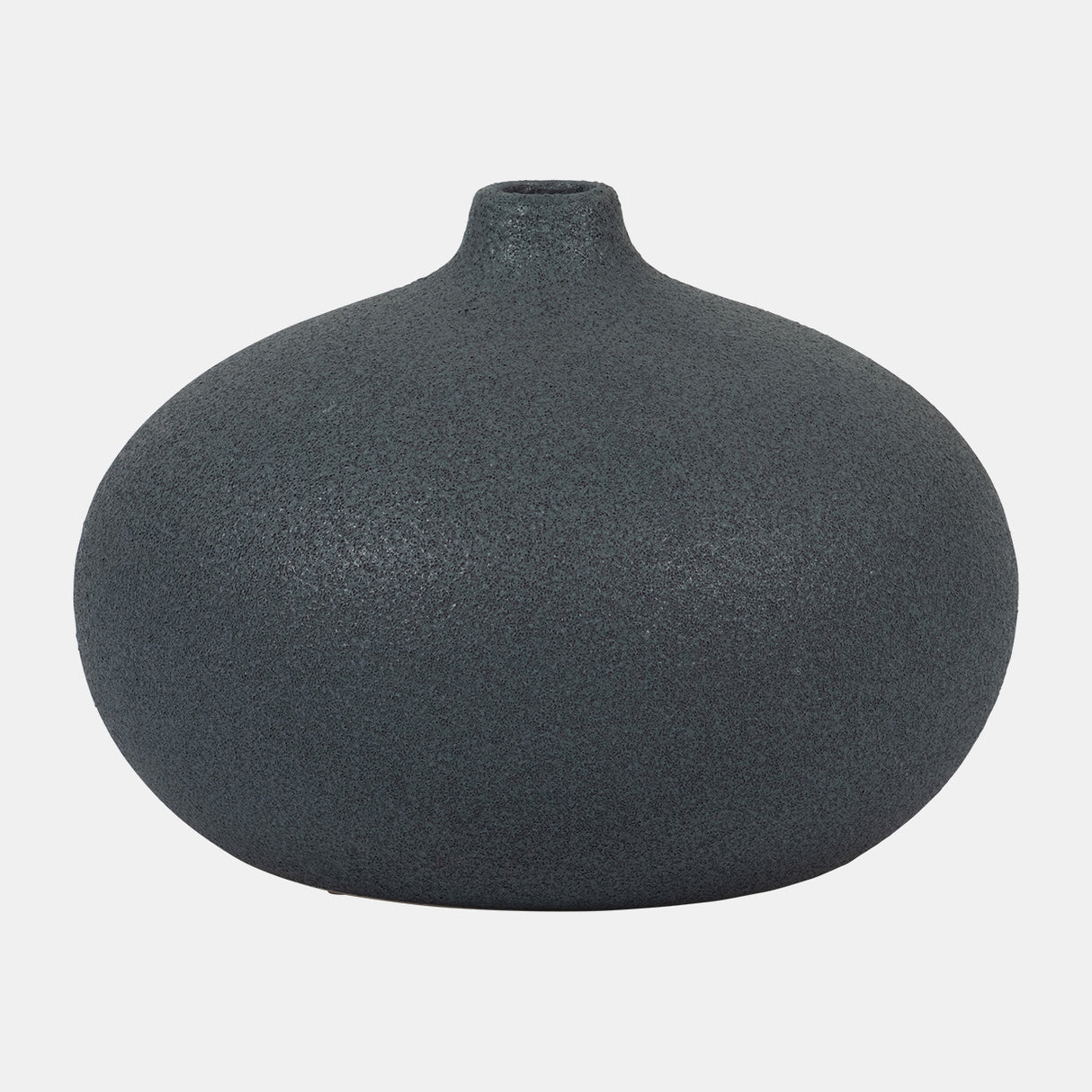 Cer, 5" Round Volcanic Vase, Denim Navy Blue from Sagebrook Home - Luna Furniture