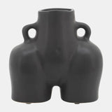 Cer, 6" Half Body Vase, Black from Sagebrook Home - Luna Furniture