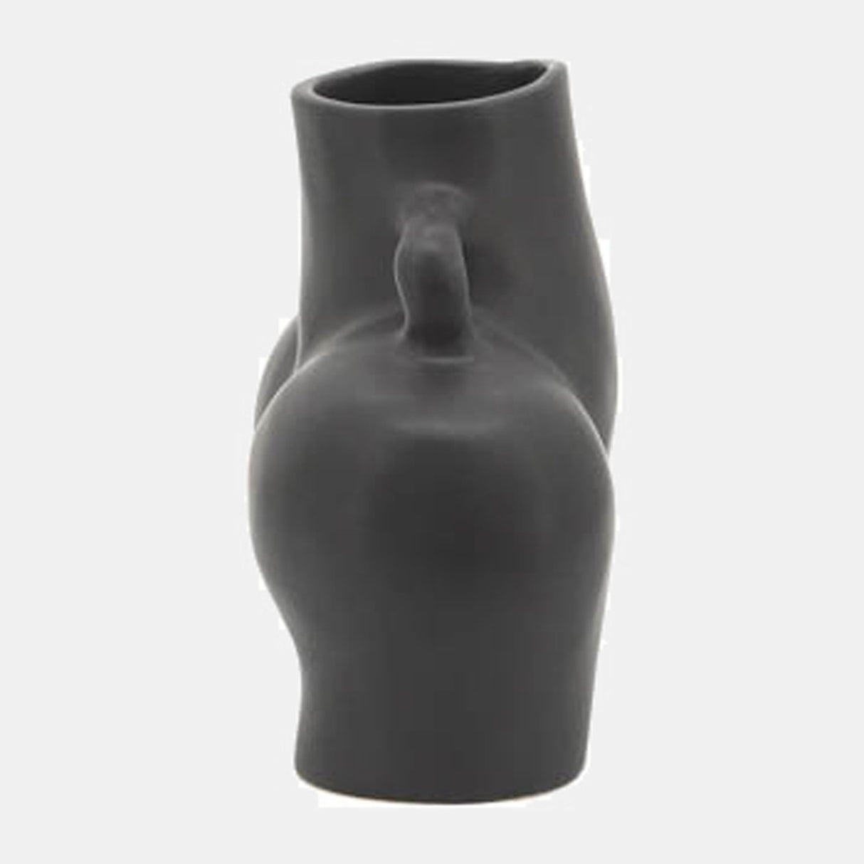 Cer, 6" Half Body Vase, Black from Sagebrook Home - Luna Furniture