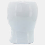 Cer, 6" Skull Vase, White from Sagebrook Home - Luna Furniture