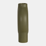 Cer,7",donut Footed Vase,olive from Sagebrook Home - Luna Furniture