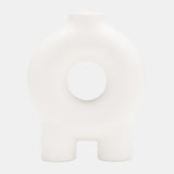 Cer,7",donut Footed Vase,white from Sagebrook Home - Luna Furniture