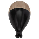 Cer, 7"h 2-tone Teardrop Vase, Creme/blk from Sagebrook Home - Luna Furniture