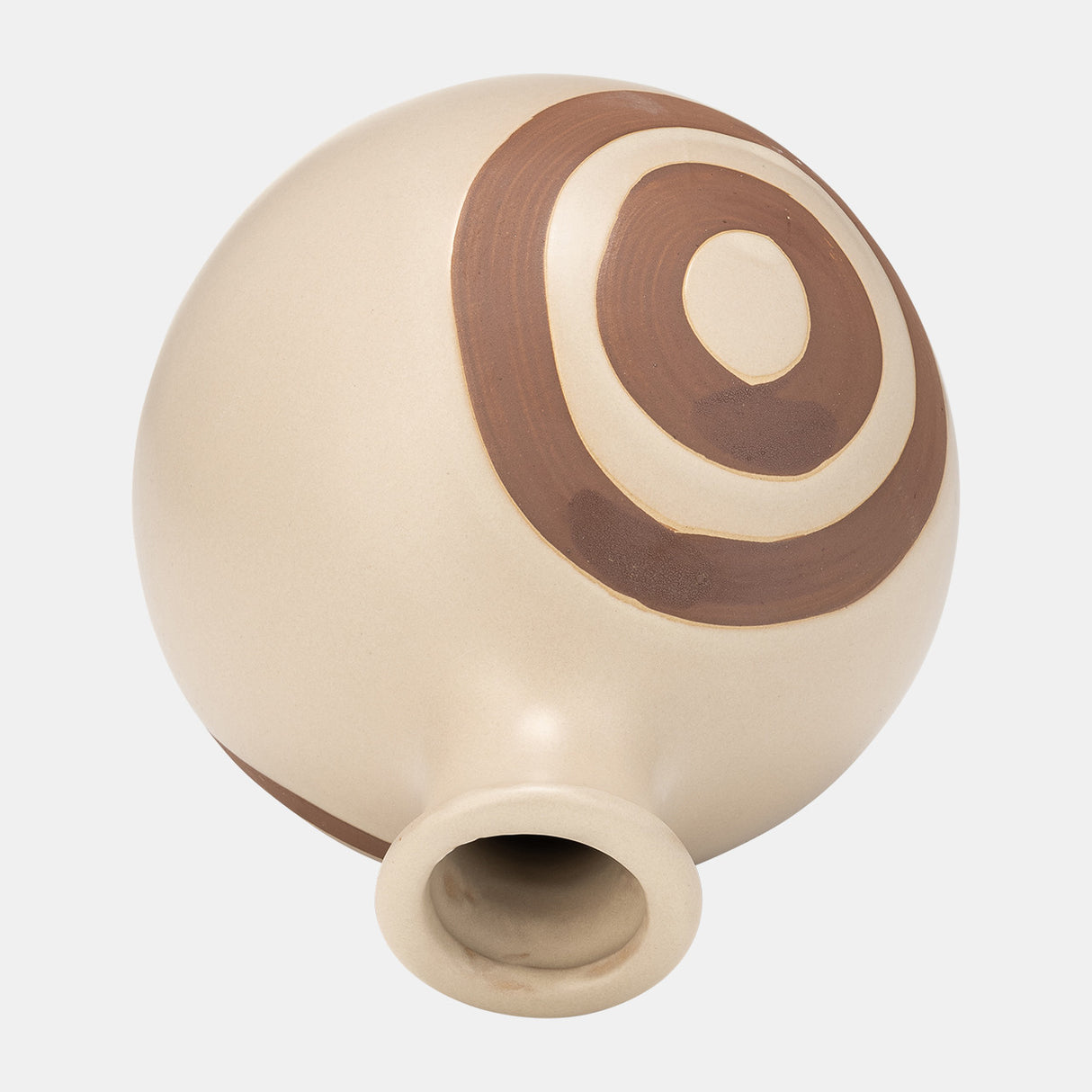 Cer, 7"h Abstract Vase, Irish Cream from Sagebrook Home - Luna Furniture