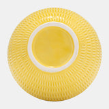 Cer,7",stripe Oval Vase,yellow from Sagebrook Home - Luna Furniture