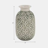 Cer, 8" Daisy Vase, Dark Sage from Sagebrook Home - Luna Furniture