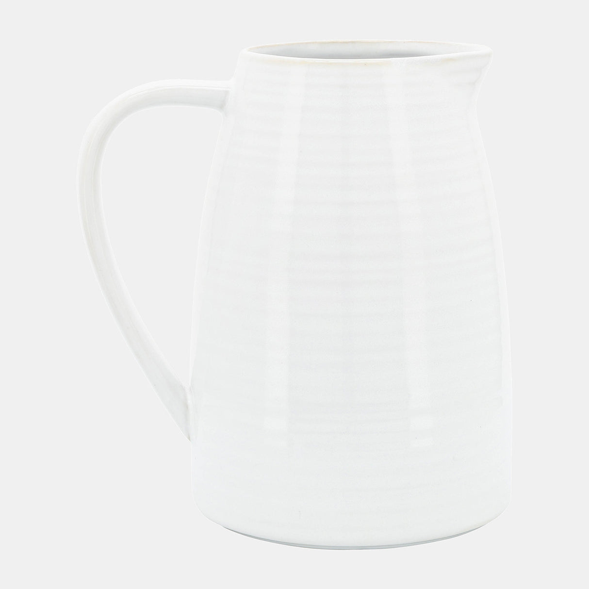 Cer, 8"h Pitcher, White from Sagebrook Home - Luna Furniture