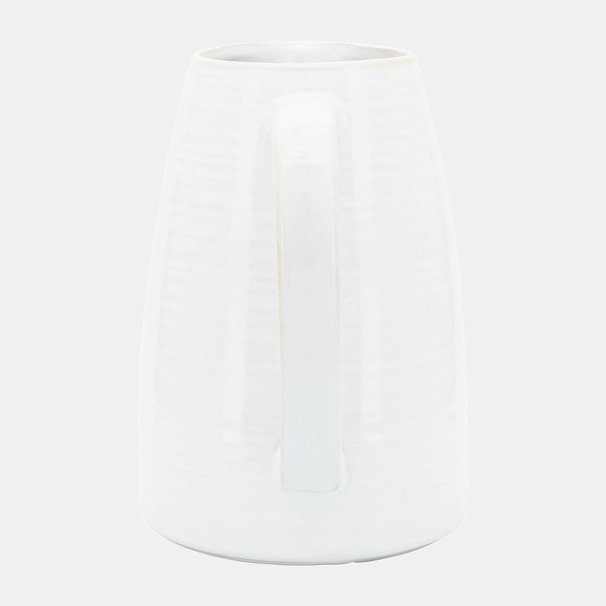 Cer, 8"h Pitcher, White from Sagebrook Home - Luna Furniture