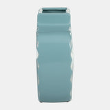 Cer, 8"h Textured Vase, Aqua from Sagebrook Home - Luna Furniture