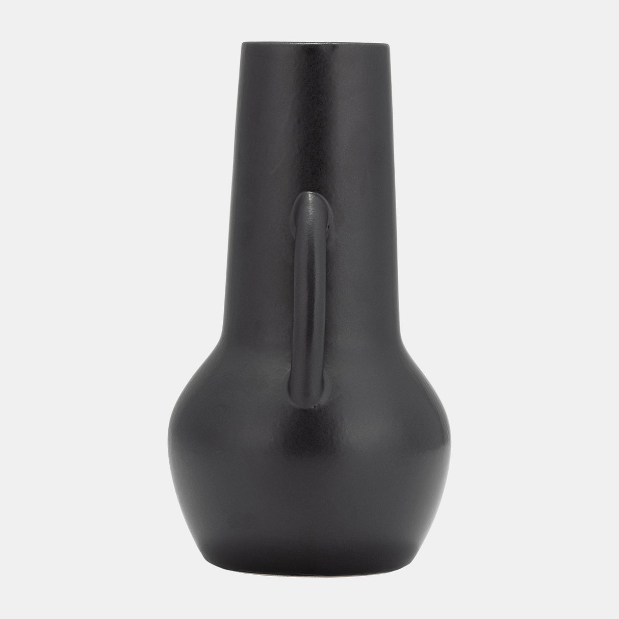 Cer,8",vase W/handles,black from Sagebrook Home - Luna Furniture