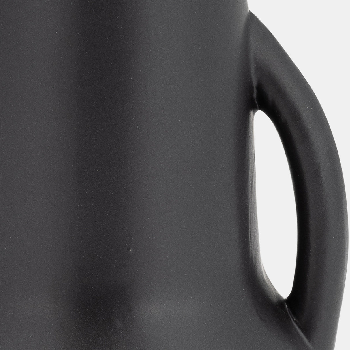 Cer,8",vase W/handles,black from Sagebrook Home - Luna Furniture