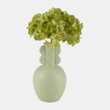 Cer, 9"h Eared Vase, Cucumber from Sagebrook Home - Luna Furniture