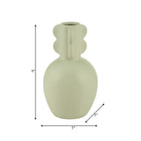 Cer, 9"h Eared Vase, Cucumber from Sagebrook Home - Luna Furniture