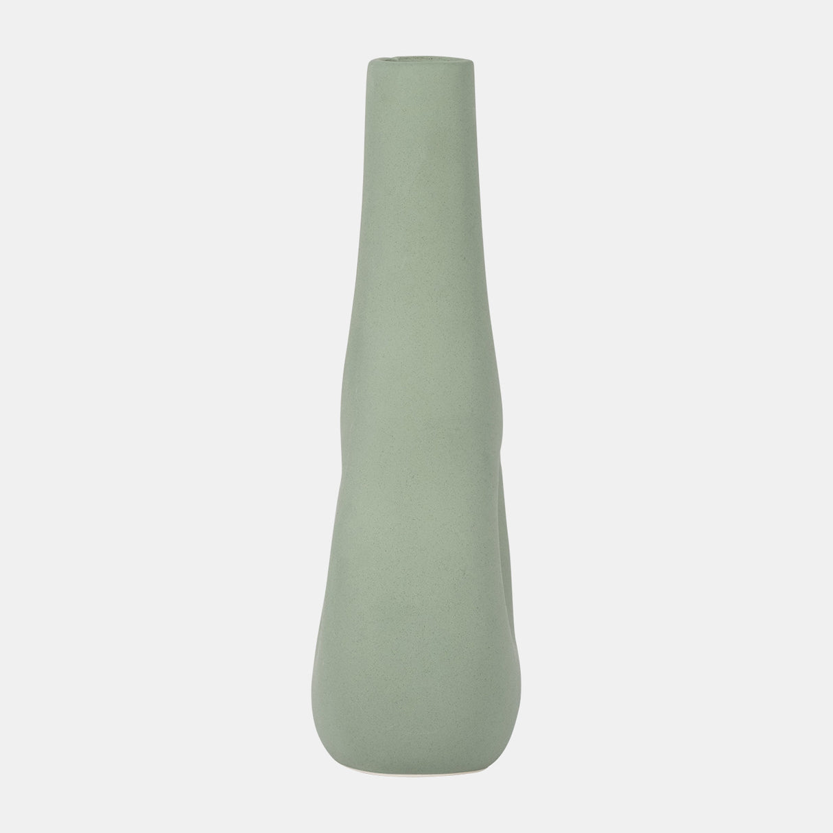 Cer, 9" Open Cut-out Nomad Vase, Dark Sage from Sagebrook Home - Luna Furniture